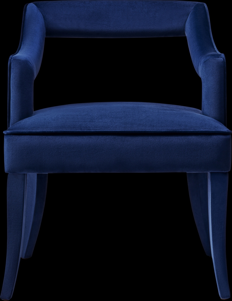 Lenorelle Navy Arm Chair - Thumbnail - Image 2