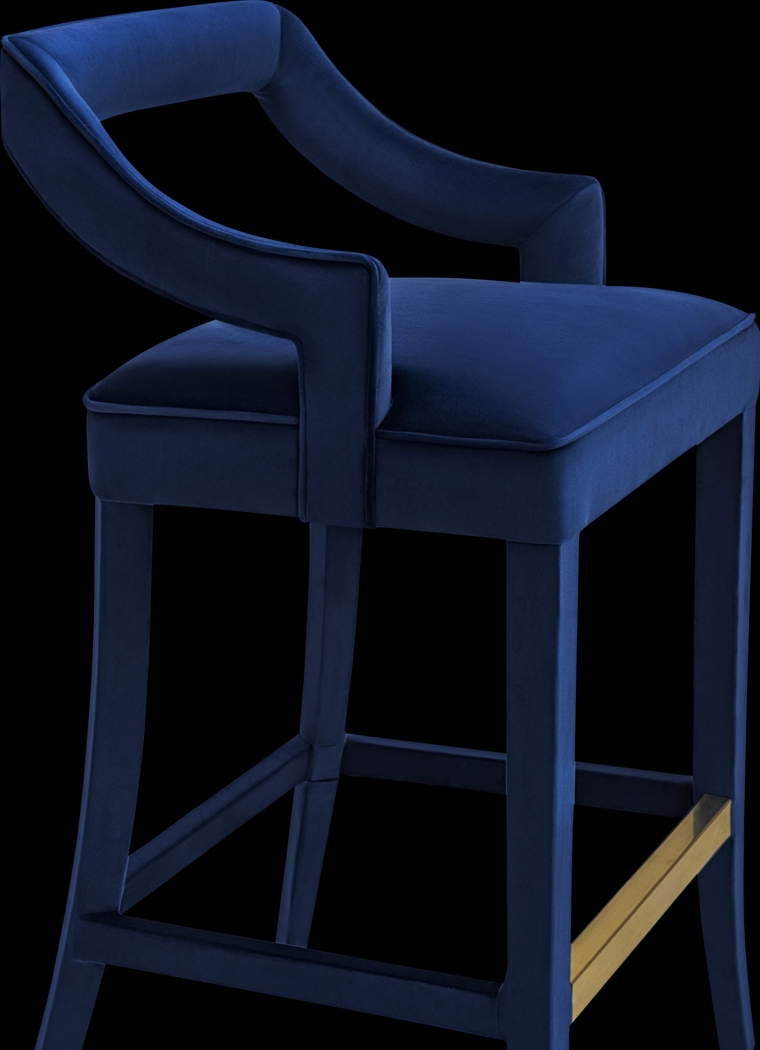 Lenorelle Navy Barstool - Thumbnail - Image 4