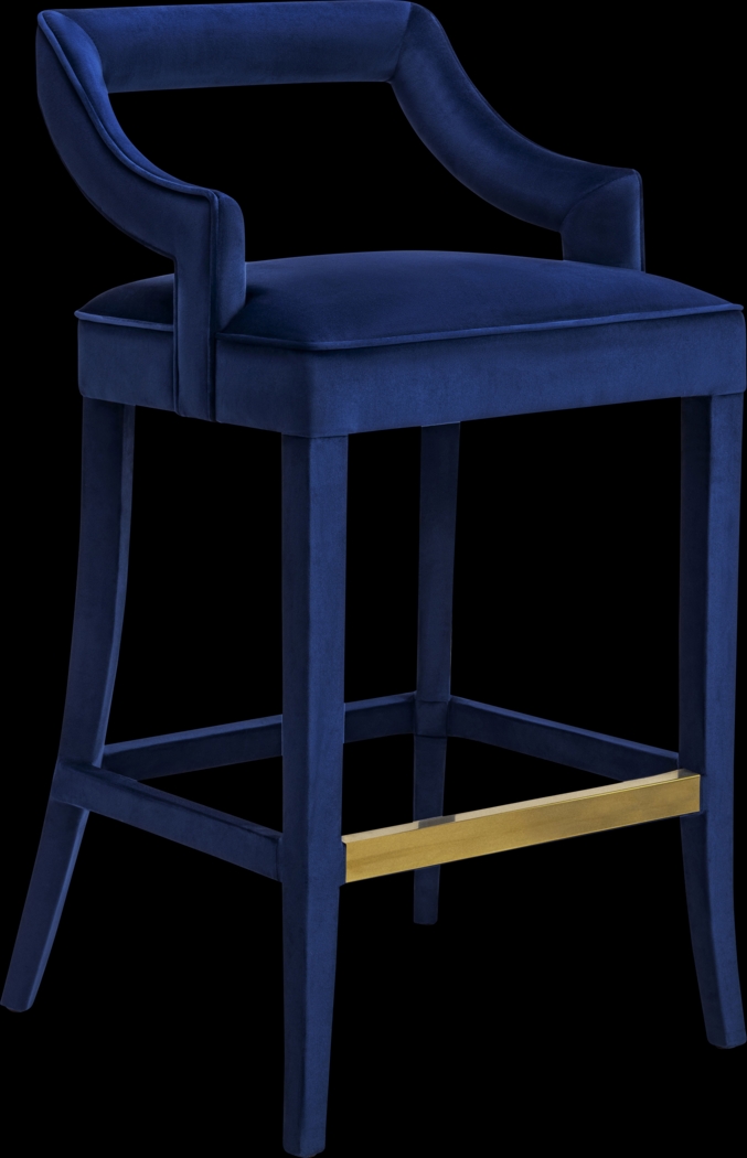 Lenorelle Navy Barstool - Thumbnail - Image 1