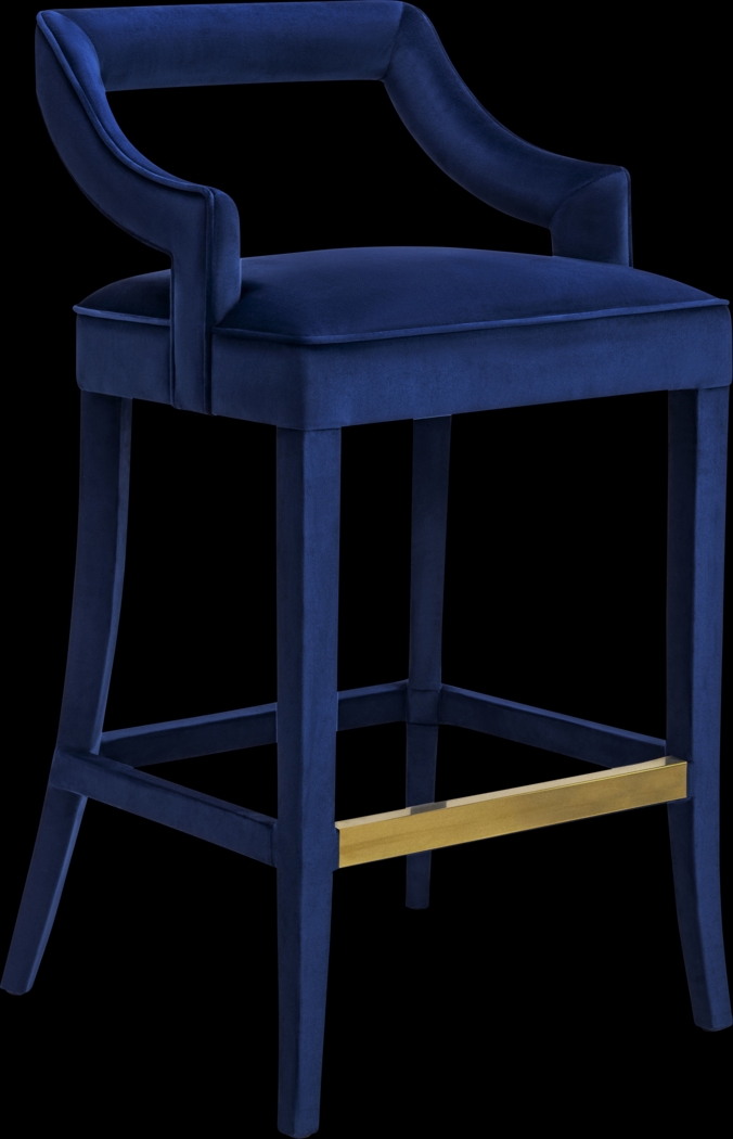 Lenorelle Navy Counter Height Stool - Thumbnail - Image 1