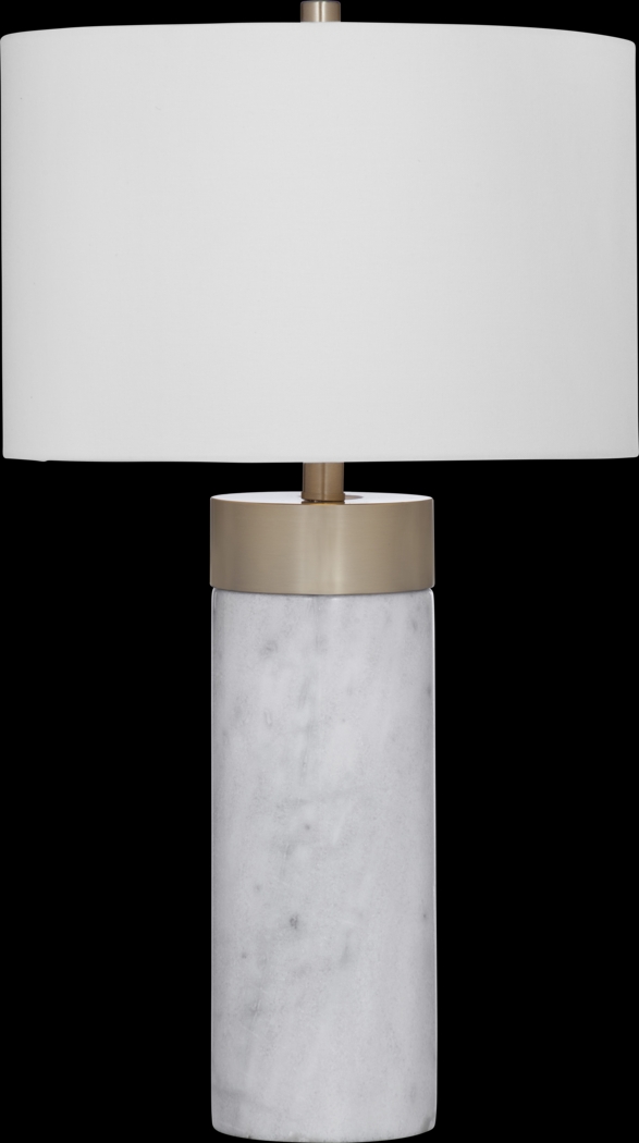 Lenox Circle White Lamp - Thumbnail - Image 1