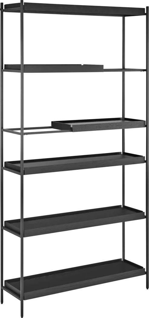 Leopardcast II Black Bookcase - Thumbnail - Image 2