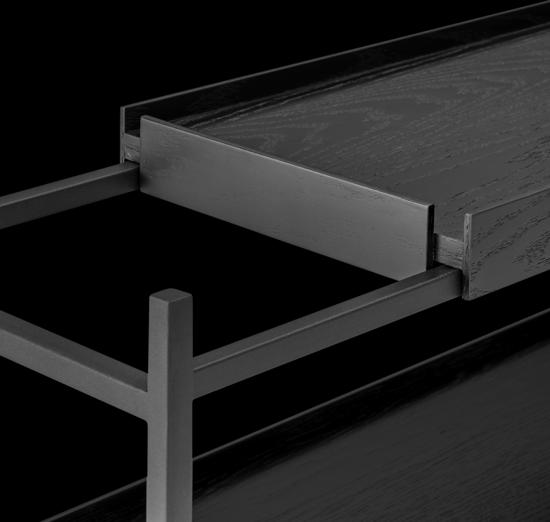 Leopardcast III Black Bookcase - Thumbnail - Image 5