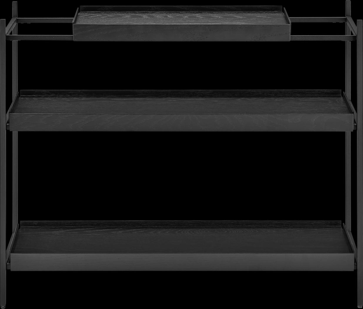 Leopardcast III Black Bookcase - Thumbnail - Image 1