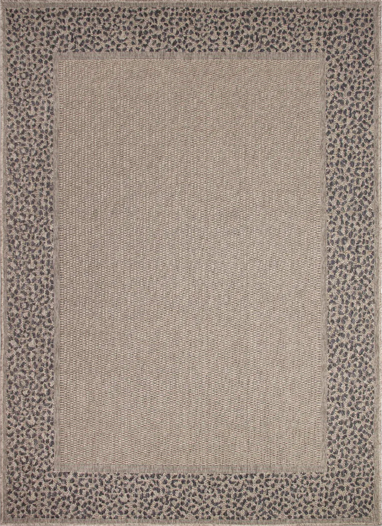 Leopardi Taupe 7'10 x 9'10 Indoor/Outdoor Rug - Thumbnail - Image 1