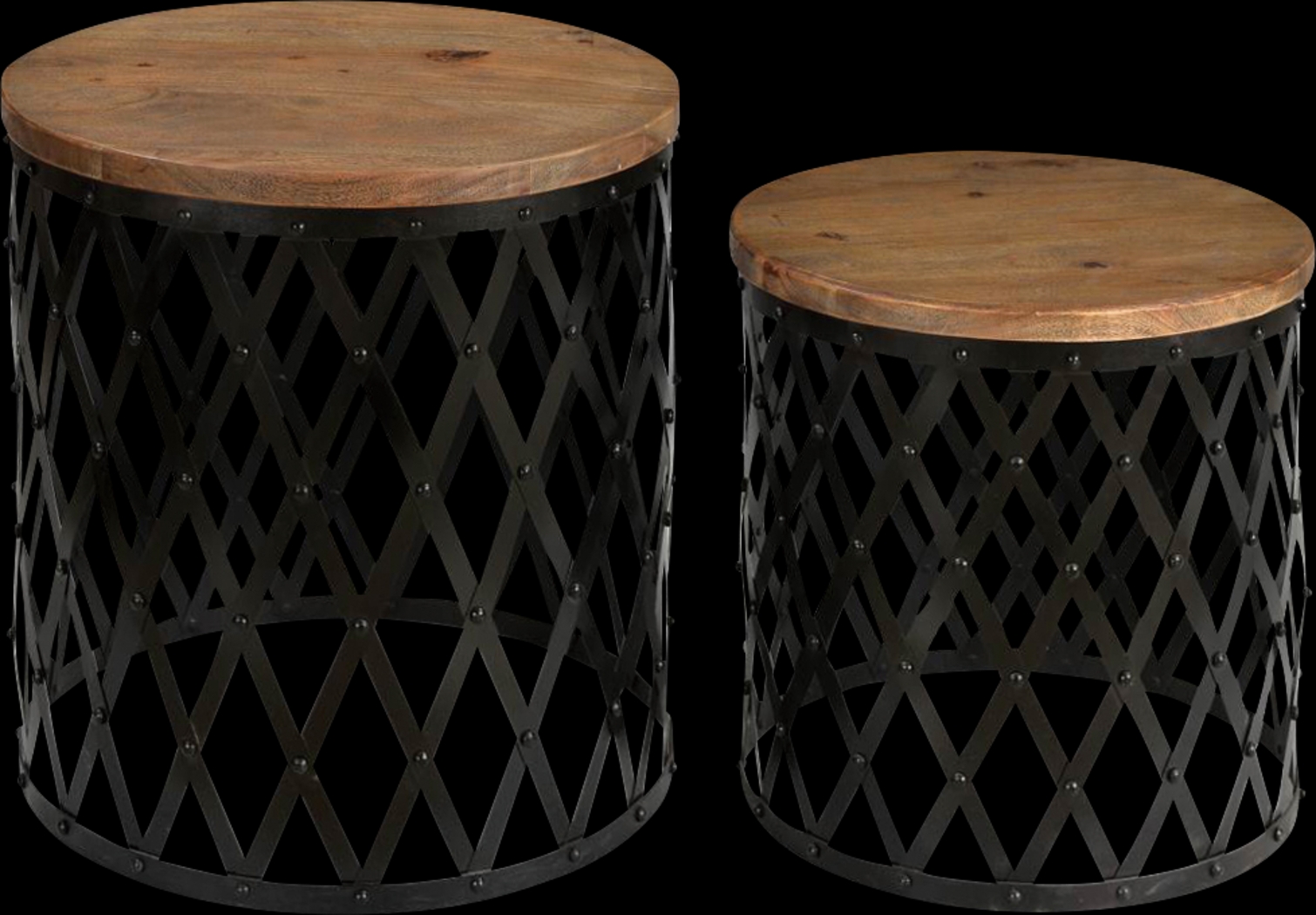 Leoti Brown Set of 2 Nesting Tables - Thumbnail - Image 1