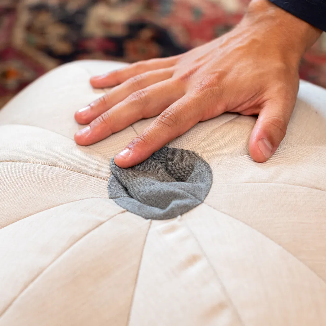 Leoze II Beige Indoor/Outdoor Ottoman - Thumbnail - Image 5