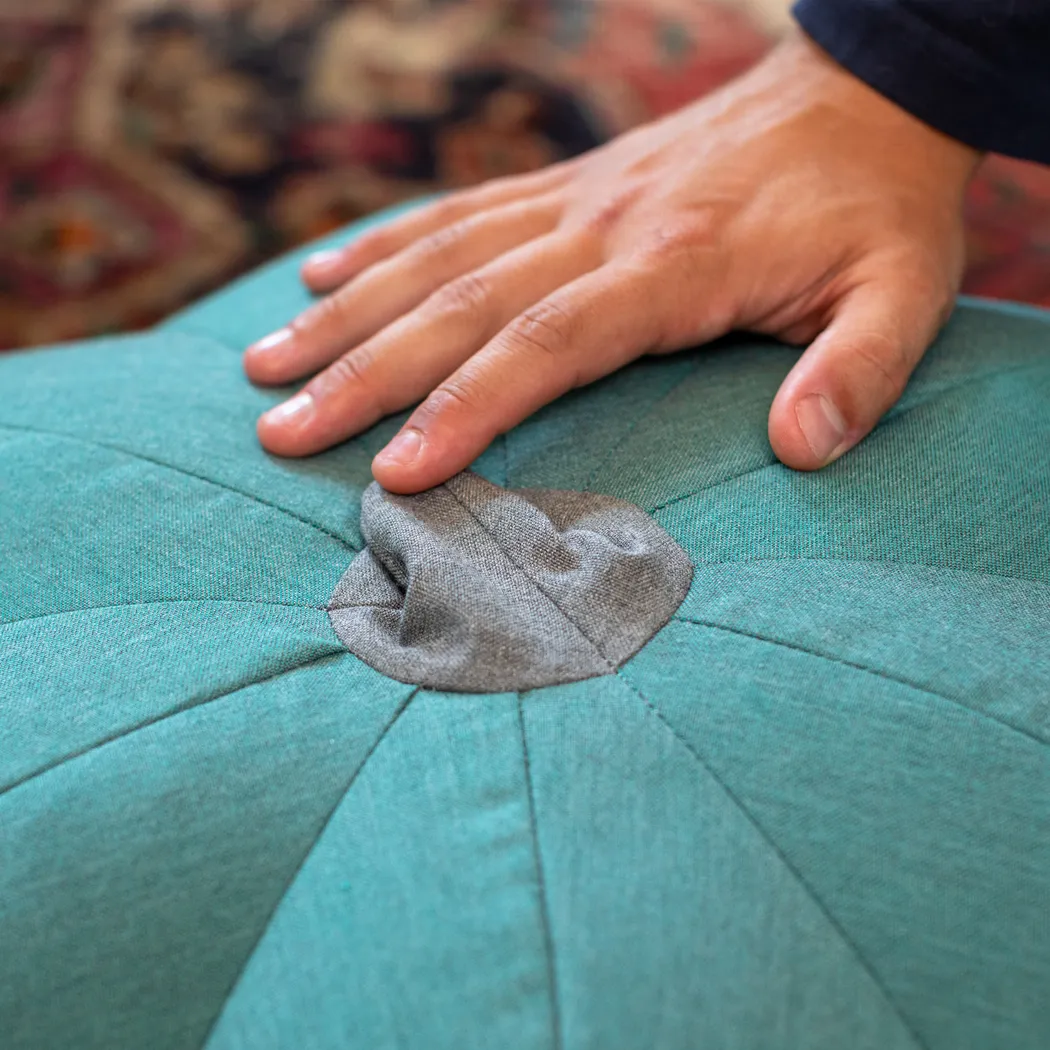 Leoze II Green Indoor/Outdoor Ottoman - Thumbnail - Image 5