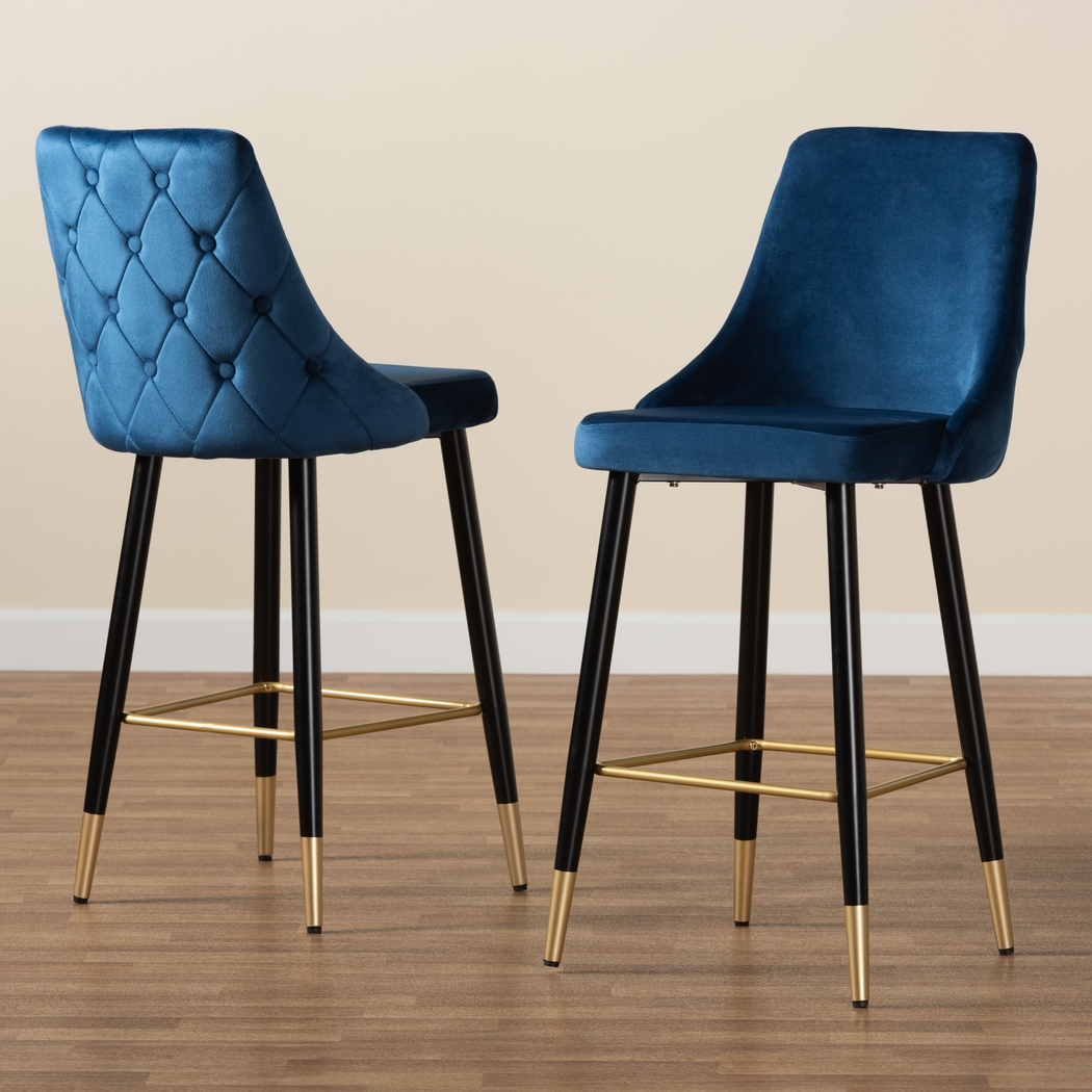 Lepak Blue Barstool, Set of 2 - Thumbnail - Image 2