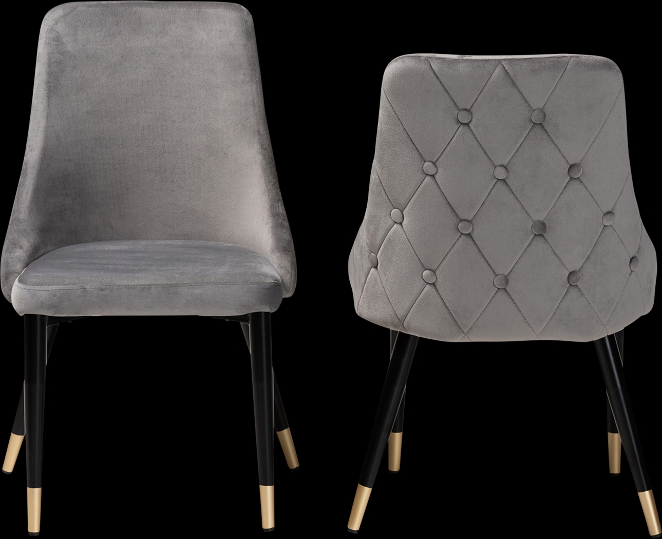 Lepak Gray Side Chair, Set of 2 - Thumbnail - Image 4