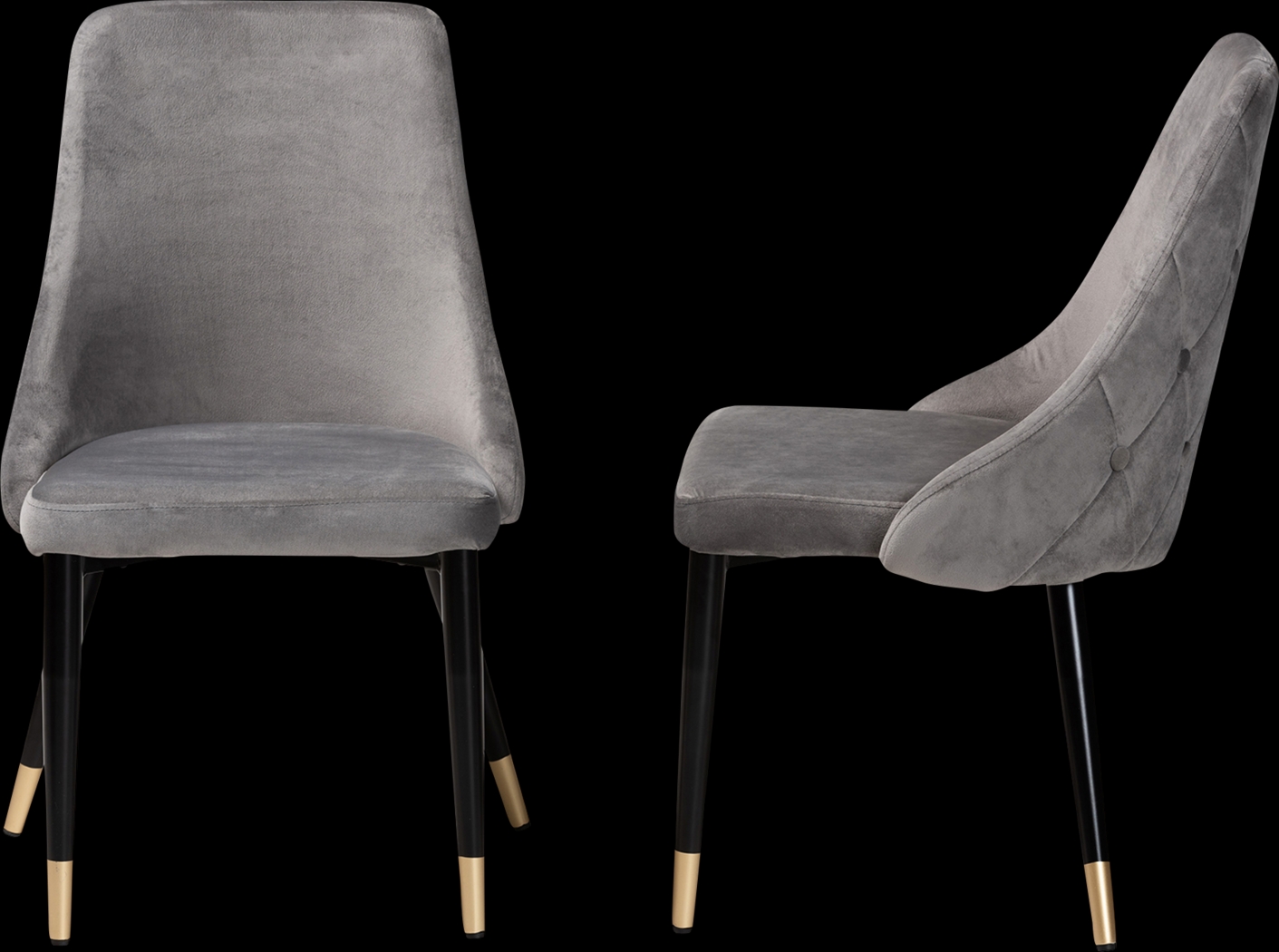 Lepak Gray Side Chair, Set of 2 - Thumbnail - Image 5