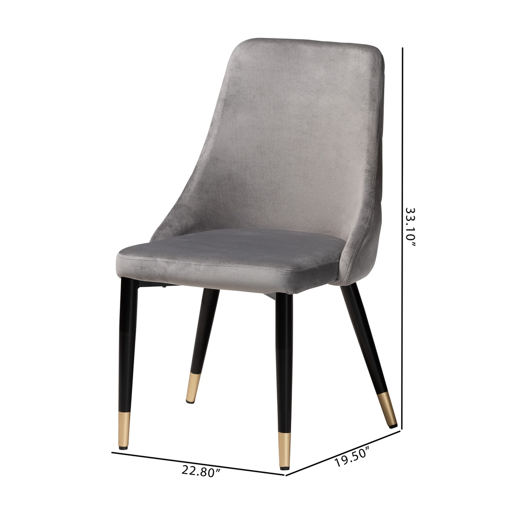 Lepak Gray Side Chair, Set of 2 - Thumbnail - Image 10