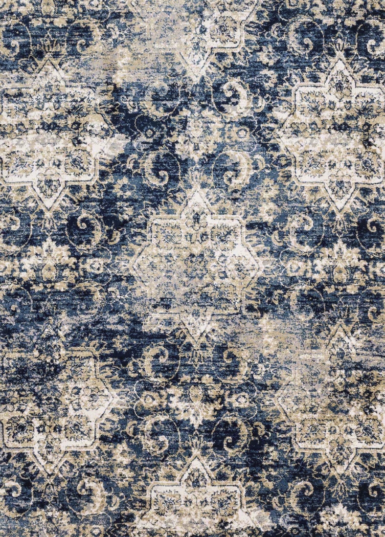 Lerae Navy 5' x 7'6 Rug - Thumbnail - Image 1