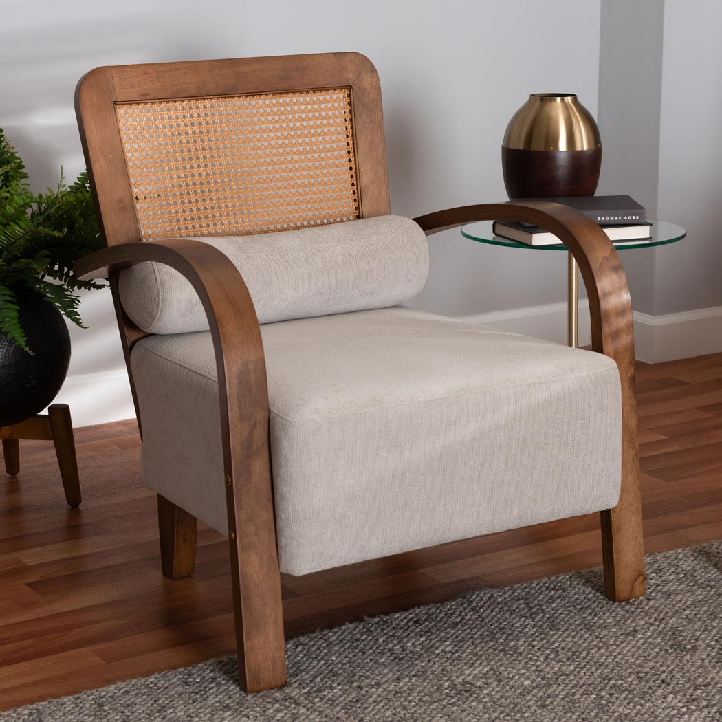 Leraleigh Walnut Accent Chair - Thumbnail - Image 2