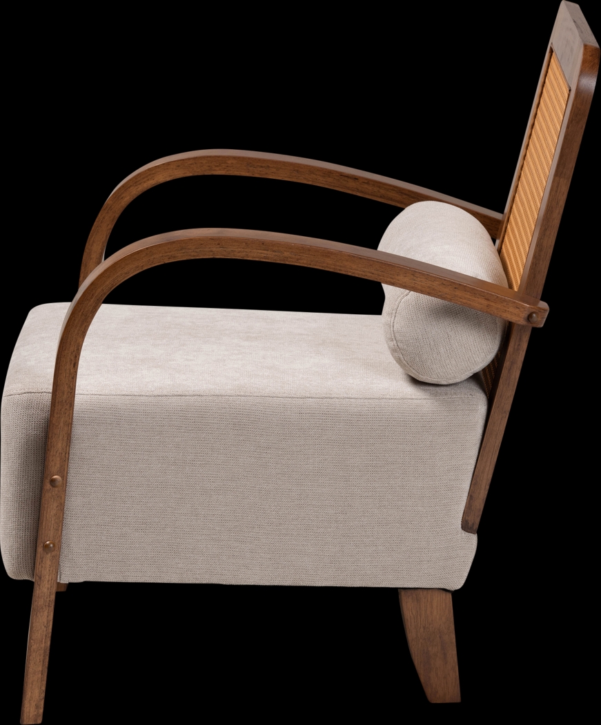 Leraleigh Walnut Accent Chair - Thumbnail - Image 4