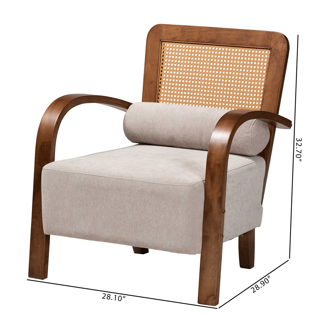 Leraleigh Walnut Accent Chair - Thumbnail - Image 10