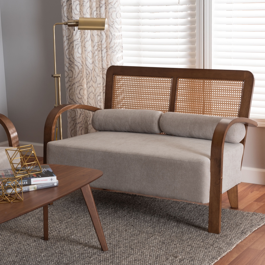 Leraleigh Walnut Loveseat - Thumbnail - Image 2