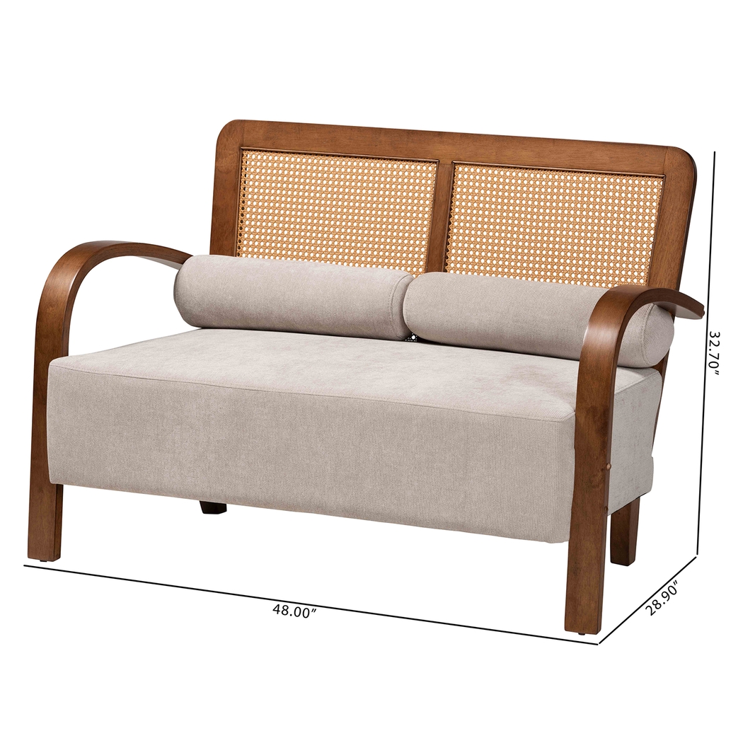 Leraleigh Walnut Loveseat - Thumbnail - Image 10
