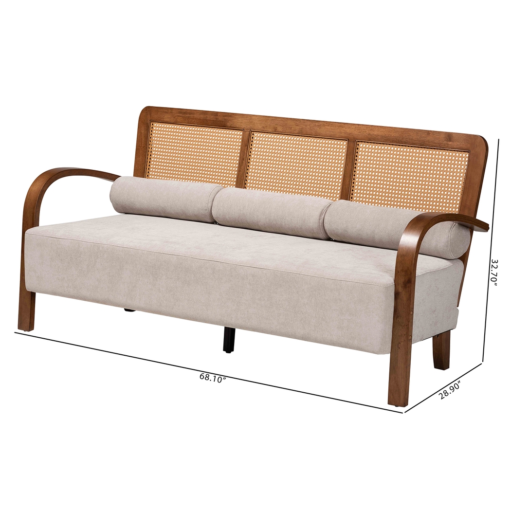 Leraleigh Walnut Sofa - Thumbnail - Image 10