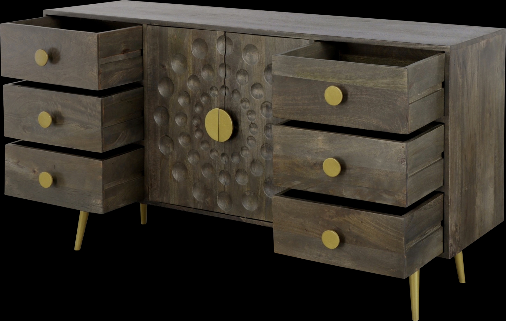 Lerida Brown Credenza - Thumbnail - Image 5