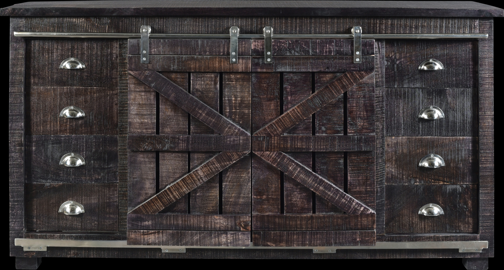 Leroy Square Brown Credenza - Thumbnail - Image 2