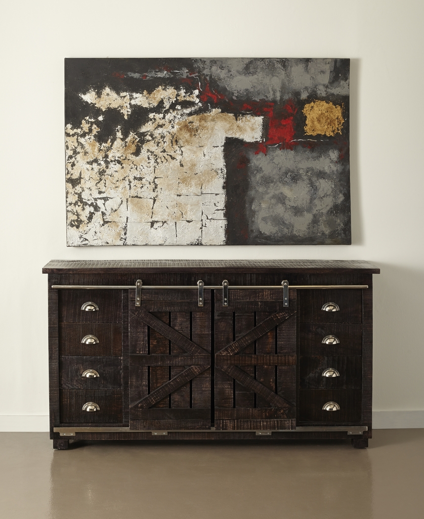 Leroy Square Brown Credenza - Thumbnail - Image 11