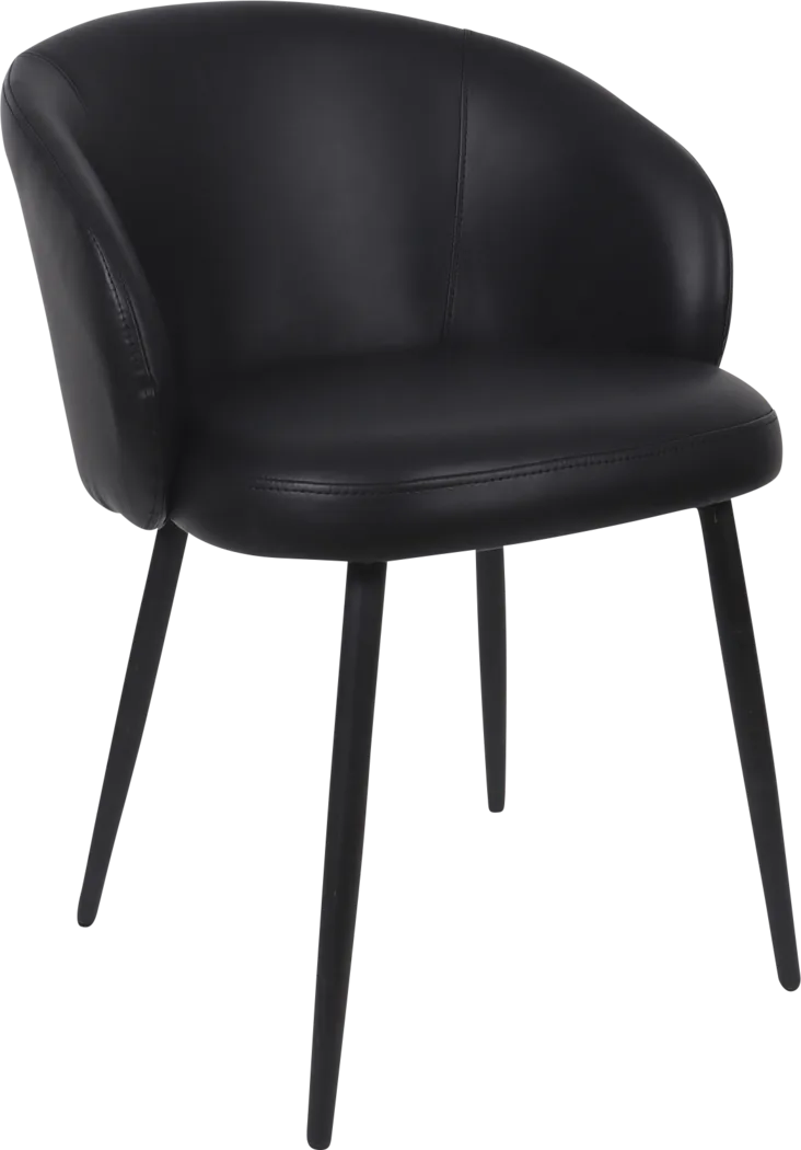 Lesah Black Side Chair, Set of 2 - Thumbnail - Image 6