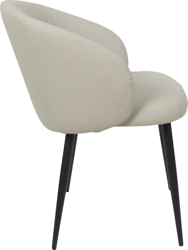 Lesah Gray Side Chair, Set of 2 - Thumbnail - Image 4
