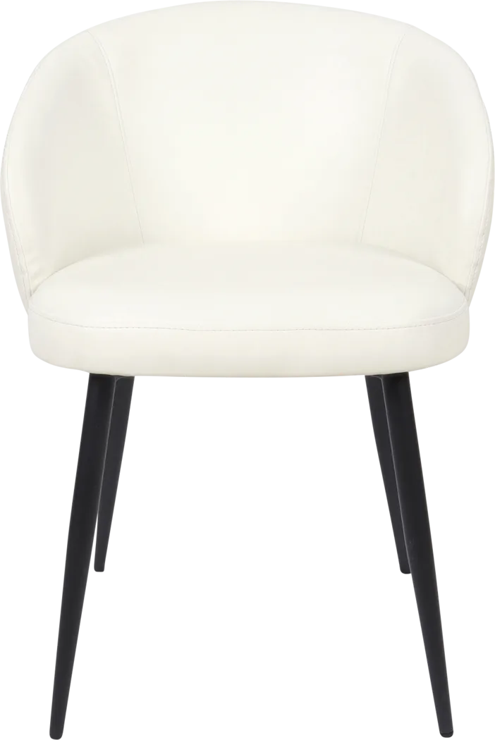 Lesah White Side Chair, Set of 2 - Thumbnail - Image 5