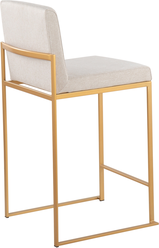 Leserna I Beige Counter Height Stool, Set of 2 - Thumbnail - Image 4