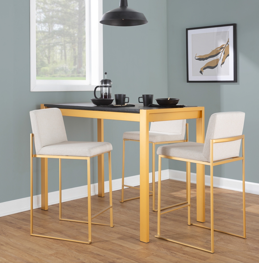 Leserna I Beige Counter Height Stool, Set of 3 - Thumbnail - Image 3