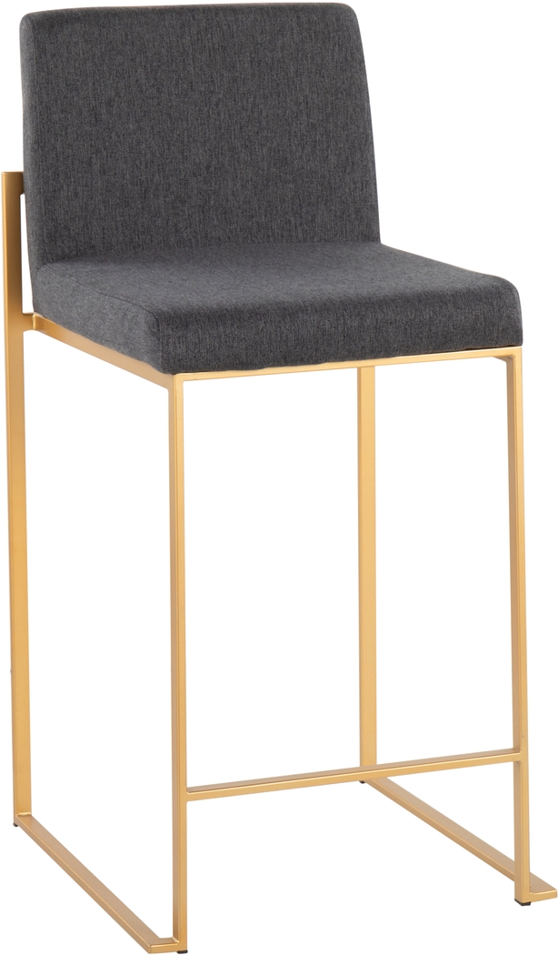 Leserna I Charcoal Counter Height Stool, Set of 2 - Thumbnail - Image 2