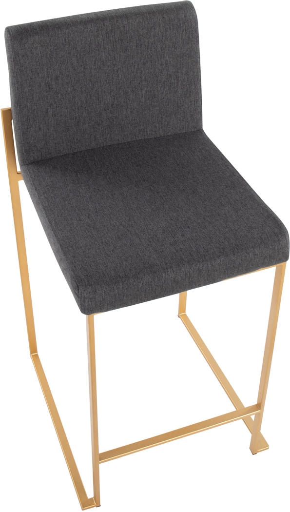 Leserna I Charcoal Counter Height Stool, Set of 2 - Thumbnail - Image 4