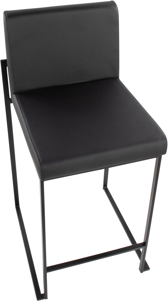 Leserna II Black Counter Height Stool, Set of 2 - Thumbnail - Image 4