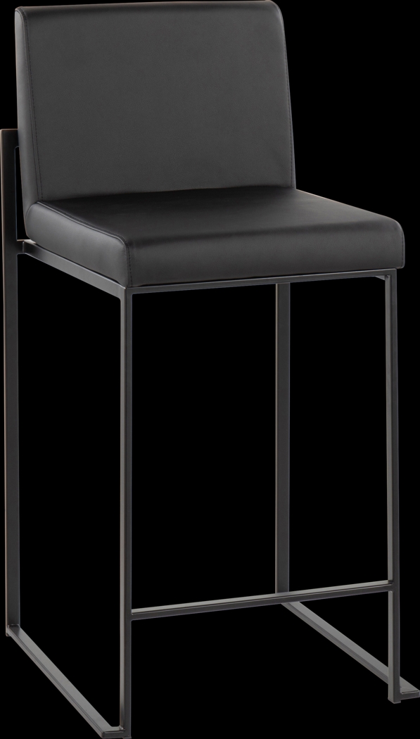 Leserna II Black Counter Height Stool, Set of 3 - Thumbnail - Image 4