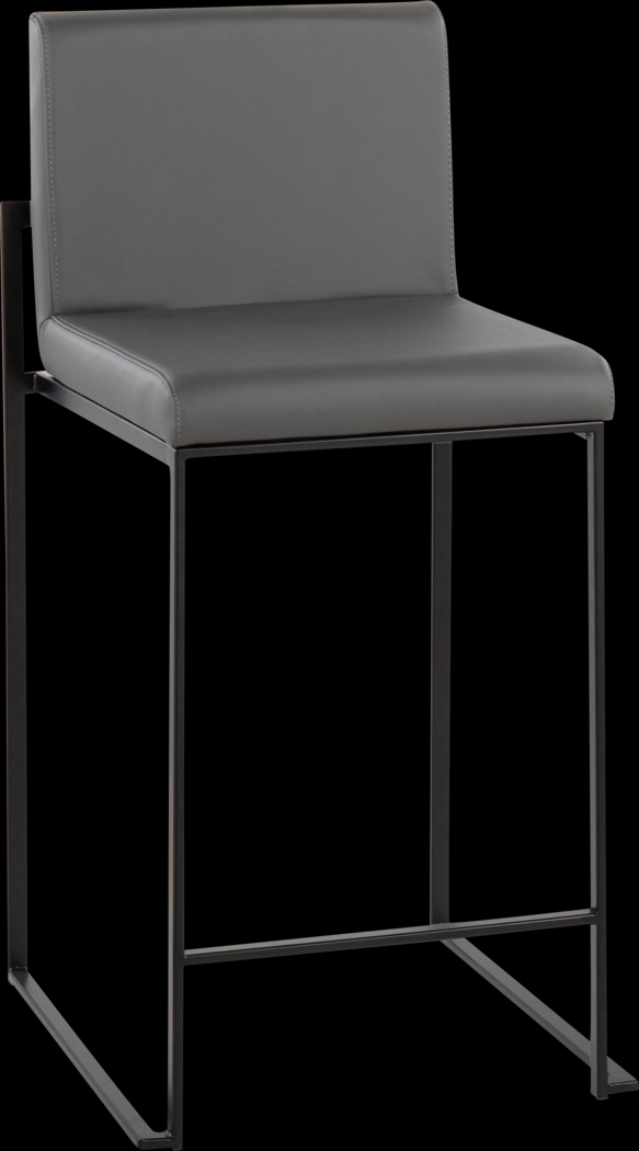 Leserna II Charcoal Counter Height Stool, Set of 3 - Thumbnail - Image 4