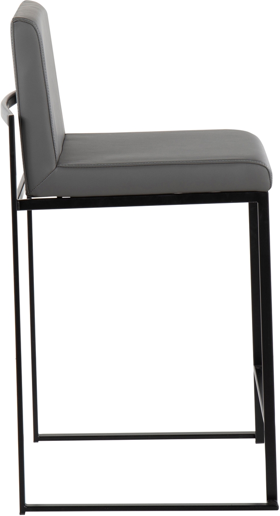 Leserna II Gray Counter Height Stool, Set of 2 - Thumbnail - Image 3