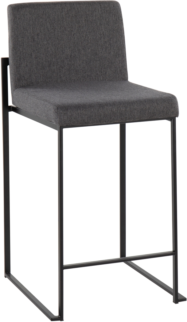 Leserna III Charcoal Counter Height Stool, Set of 2 - Thumbnail - Image 2