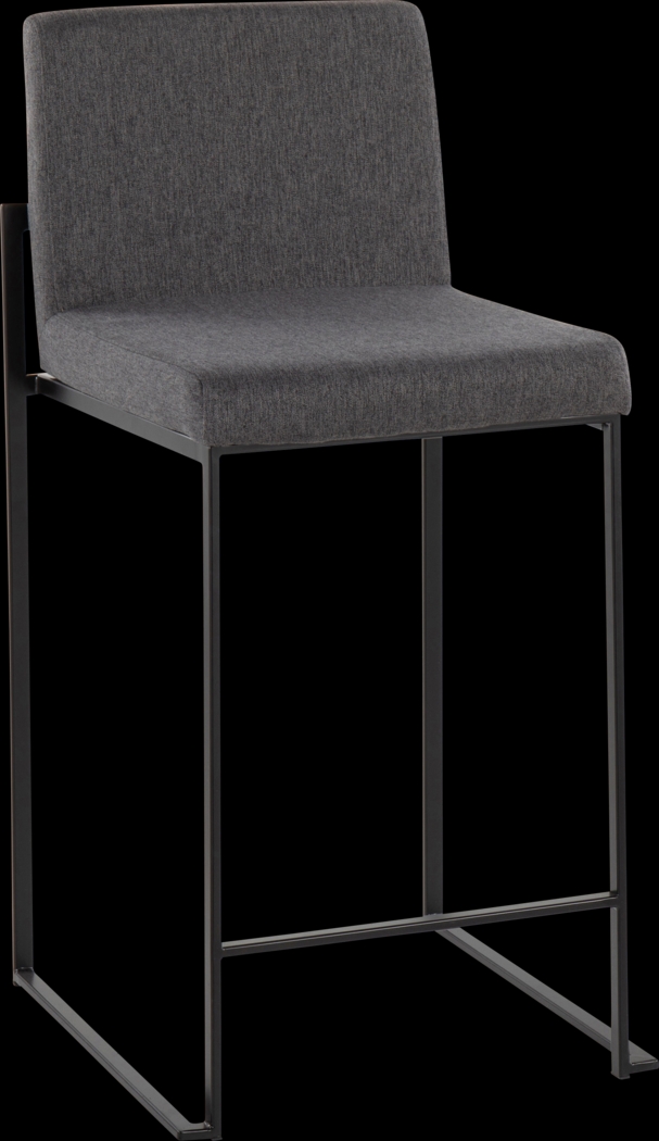 Leserna III Charcoal Counter Height Stool, Set of 3 - Thumbnail - Image 4