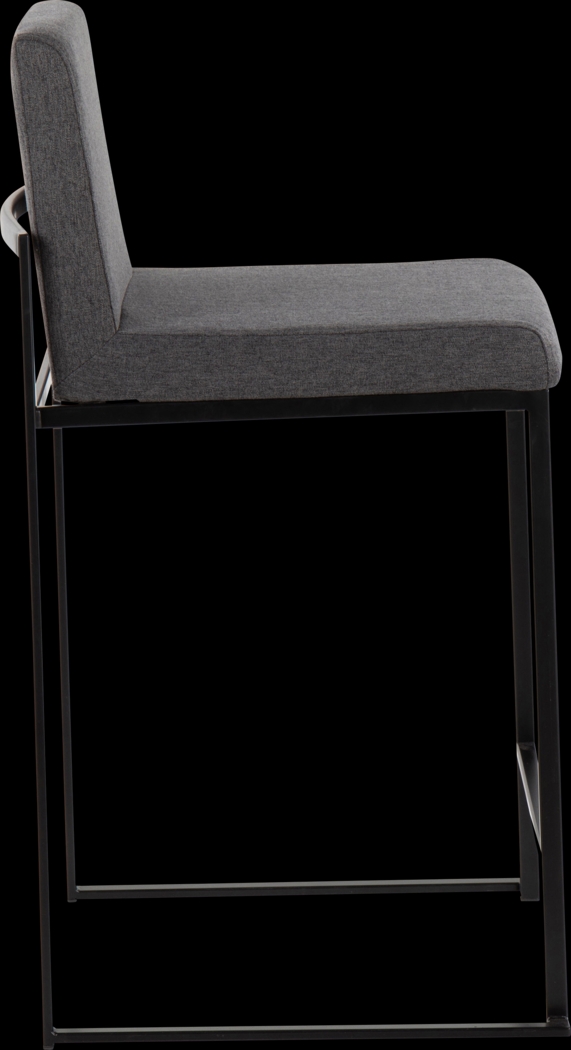 Leserna III Charcoal Counter Height Stool, Set of 3 - Thumbnail - Image 5