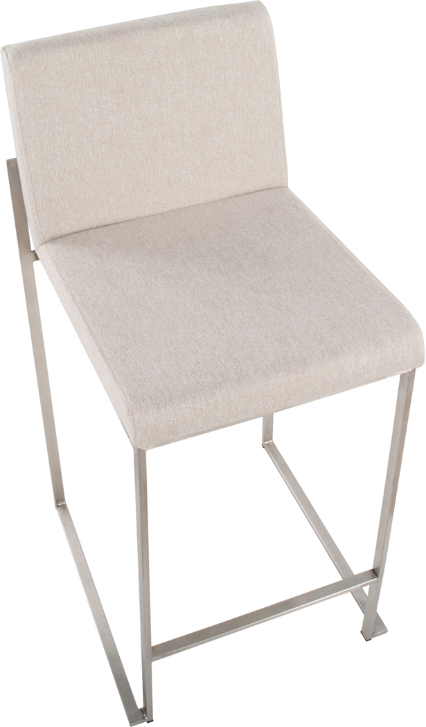 Leserna V Beige Counter Height Stool, Set of 2 - Thumbnail - Image 7