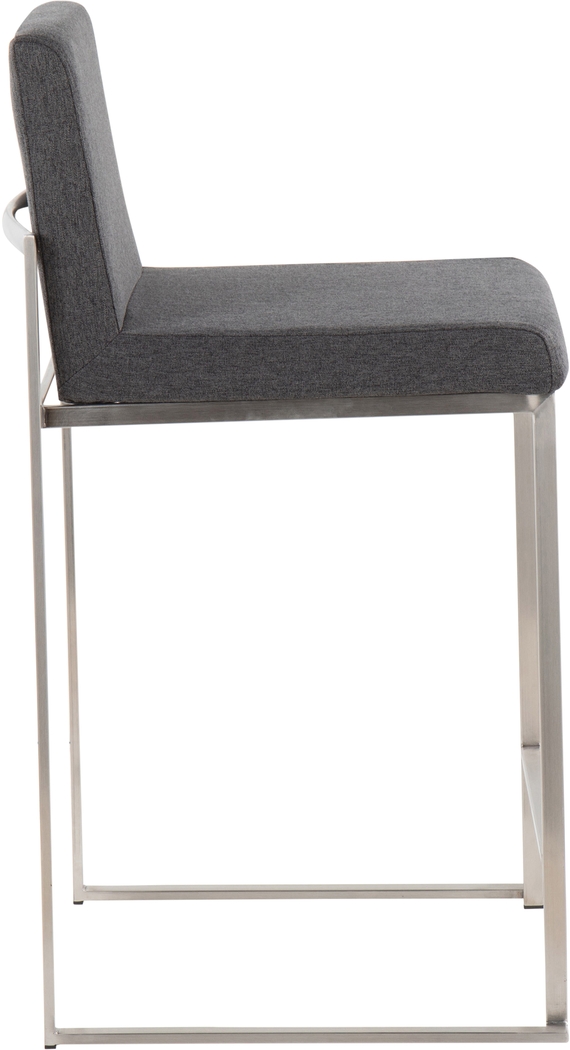 Leserna V Charcoal Counter Height Stool, Set of 2 - Thumbnail - Image 3