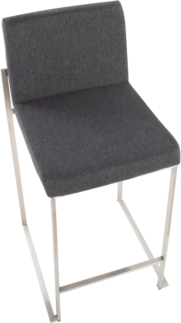 Leserna V Charcoal Counter Height Stool, Set of 2 - Thumbnail - Image 4