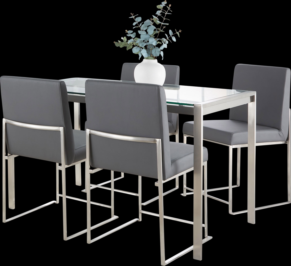 Leserna V Charcoal Counter Height Stool, Set of 3 - Thumbnail - Image 10