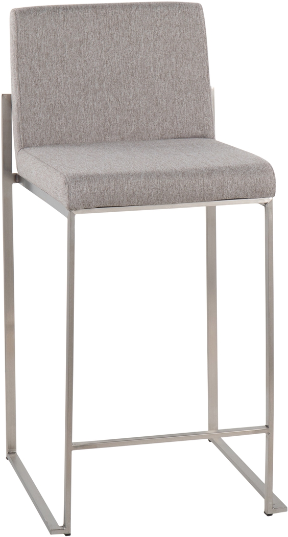 Leserna V Gray Counter Height Stool, Set of 2 - Thumbnail - Image 2