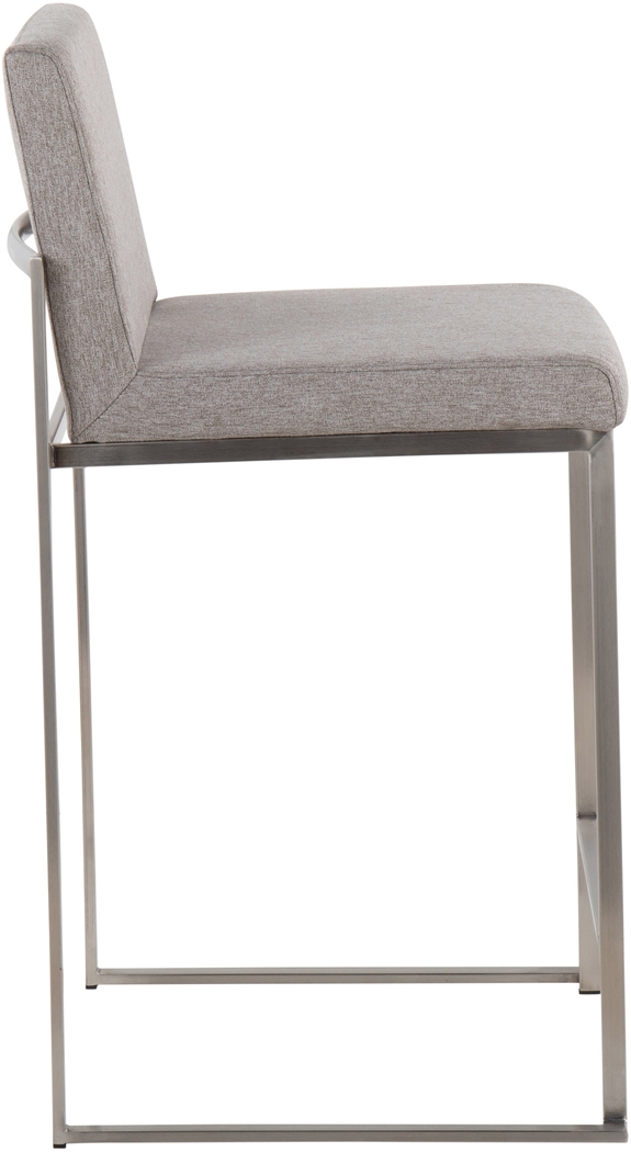 Leserna V Gray Counter Height Stool, Set of 2 - Thumbnail - Image 3