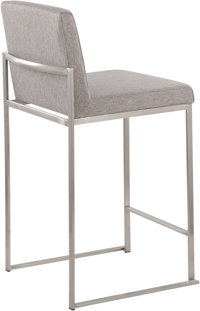 Leserna V Gray Counter Height Stool, Set of 2 - Thumbnail - Image 6