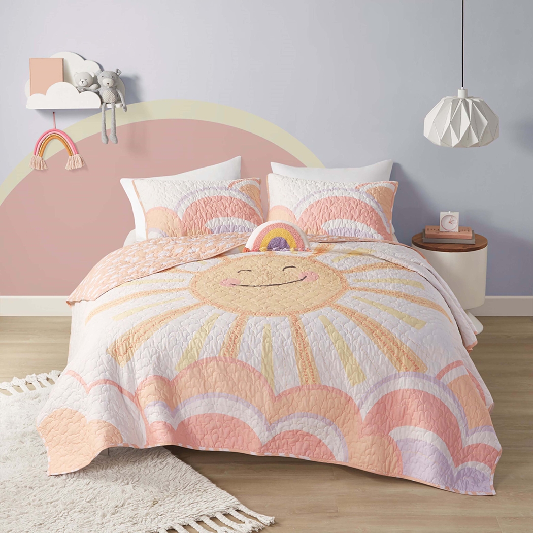 Leska Yellow Twin Quilt Set - Thumbnail - Image 5