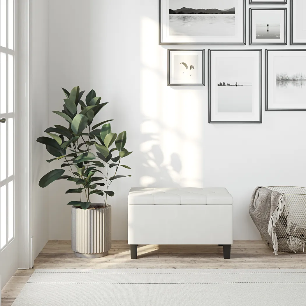 Leslan I Gray Storage Bench - Thumbnail - Image 2