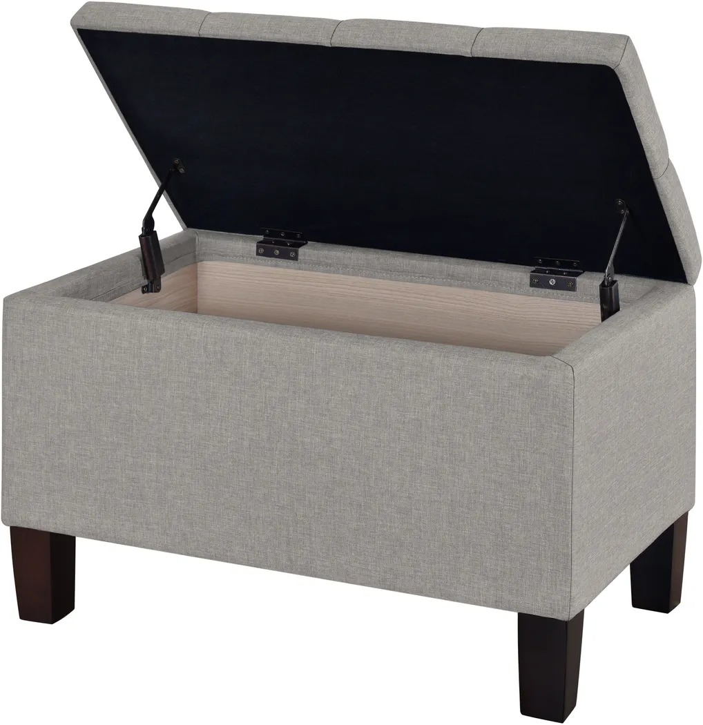 Leslan I Gray Storage Bench - Thumbnail - Image 4